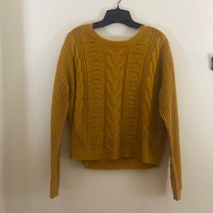 Medium Love tree yellow sweater